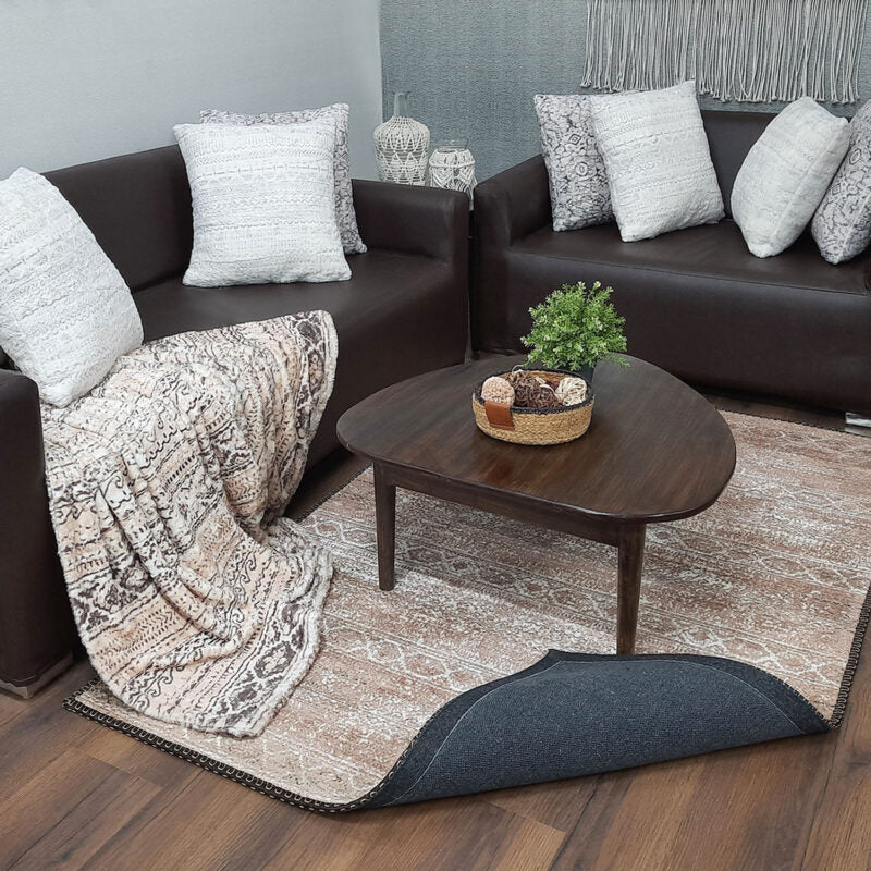 Avioni Faux Silk Carpet for Your Living Room | Luxurious, Durable and Washable | Earthy Elegance Collection