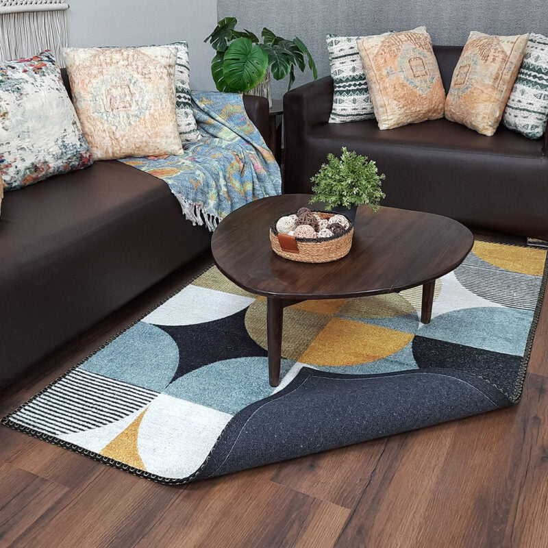 Avioni Faux Silk Carpet for Your Living Room | Timeless and Elegant Look | Durable and Washable | GreyDawn Collection