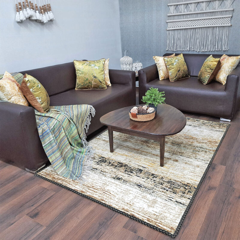 Avioni Faux Silk Rug | A Great Addition to Your Living Room | Luxurious, Durable and Washable | Earthy Elegance Collection