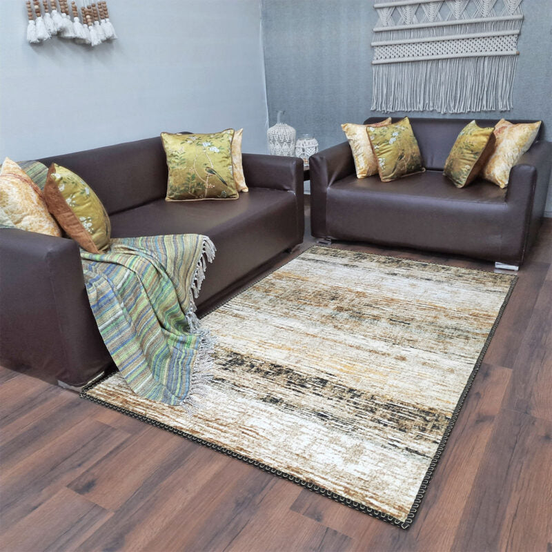 Avioni Faux Silk Rug | A Great Addition to Your Living Room | Luxurious, Durable and Washable | Earthy Elegance Collection