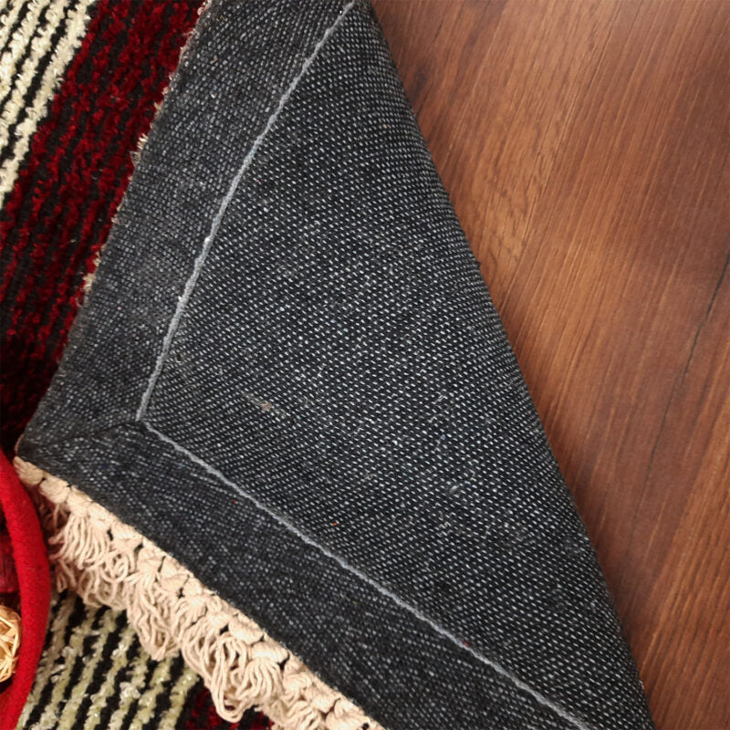 Avioni Handloom Washable Red and White Solid Premium Bedside Carpet (55cm x 137cm (~22″ x 55″))