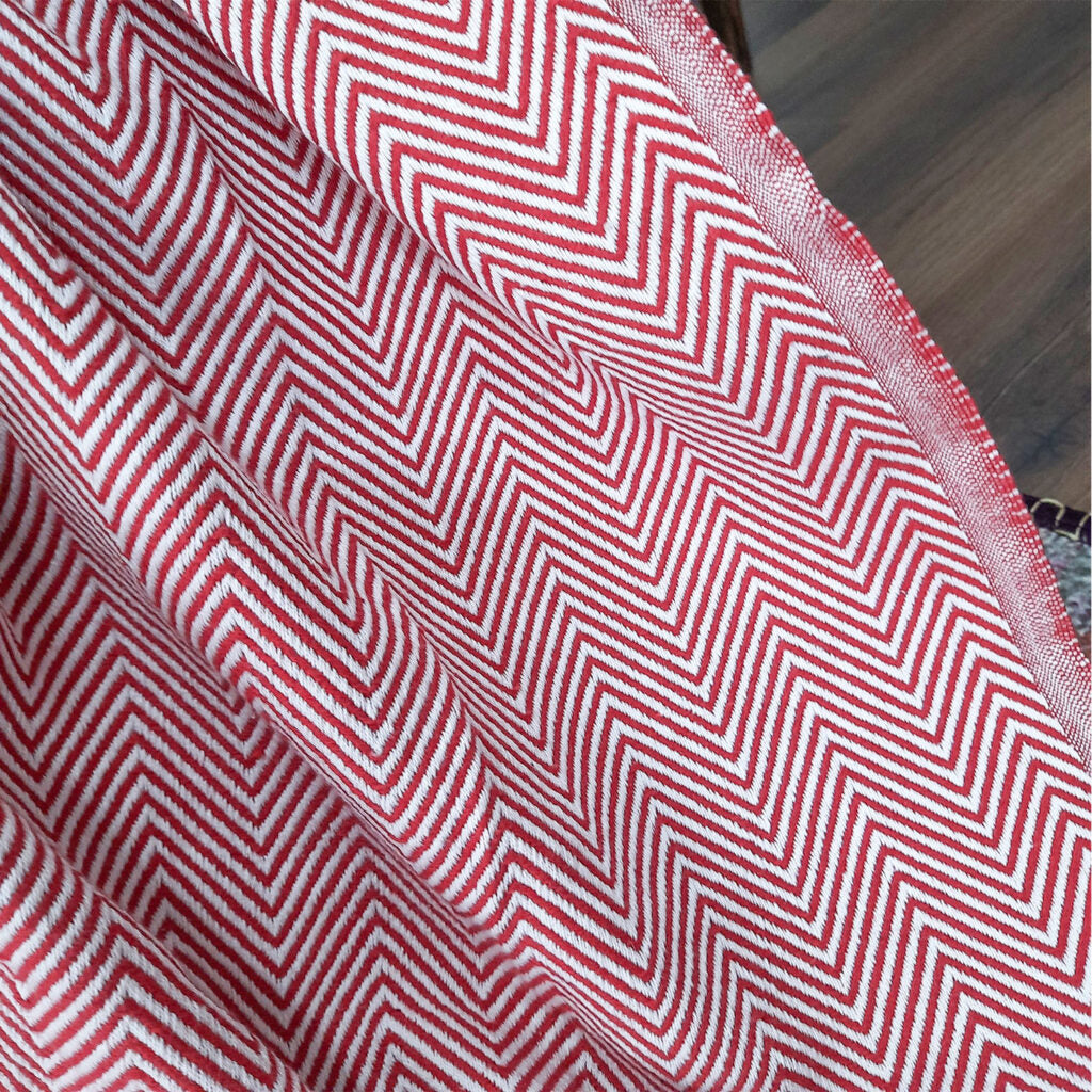 Avioni Premium 100% Cotton Sofa Throws/Blankets-Red-120cm x 150cm