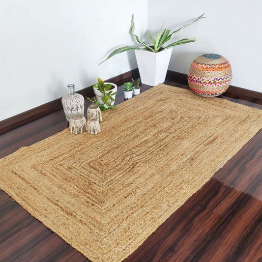 Natural Organic Jute Handmade Braided Rugs| Jute Large Area Rug|Avioni- Premium Collection-180 x 270 cm