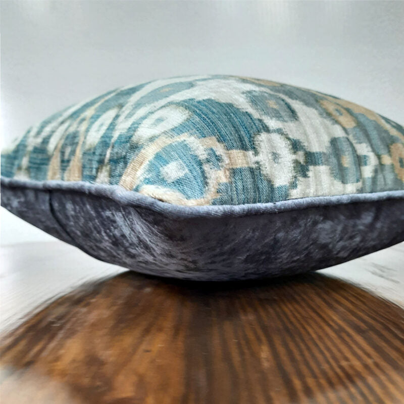 Cushion Cover with Filler – Ikat Design -40cm x 40cm (~16″ x 16″) – Set of 2