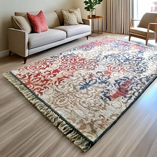 Silk Carpet Distressed – Premium Ethnic Living Room Rug – Avioni