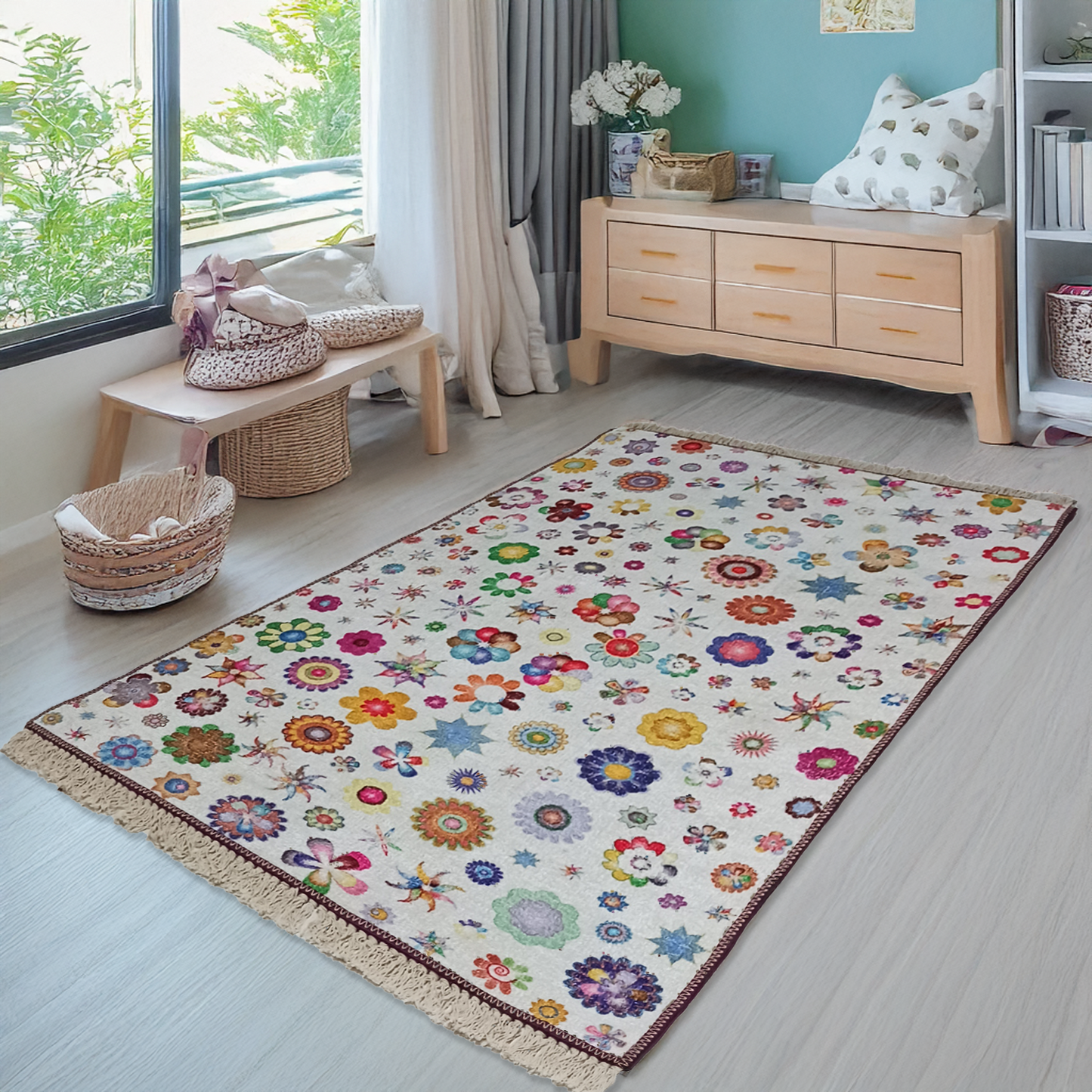 Avioni Carpets for Living Room – Kids Collection Garden in Room