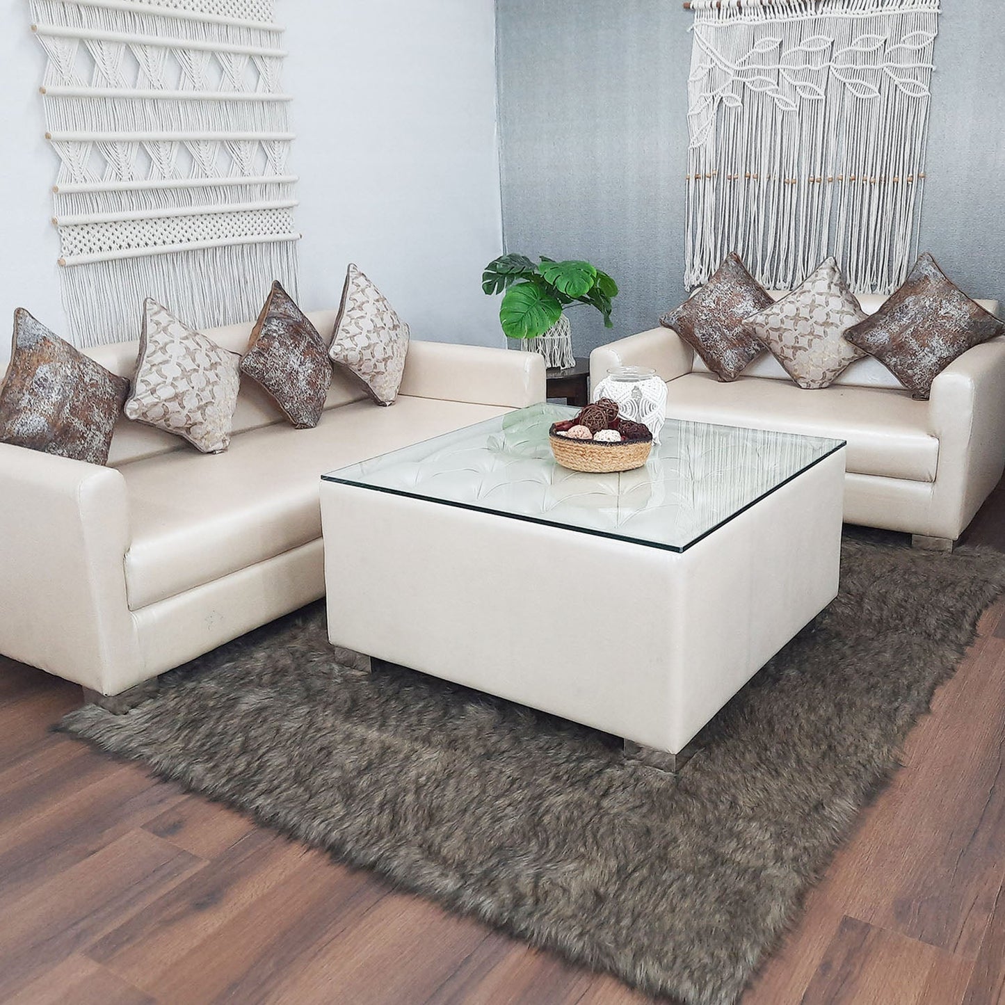 Soft Shaggy Premium Super Soft Luxury Rugs In Faux Fur– Shades of Brown – Avioni Carpets