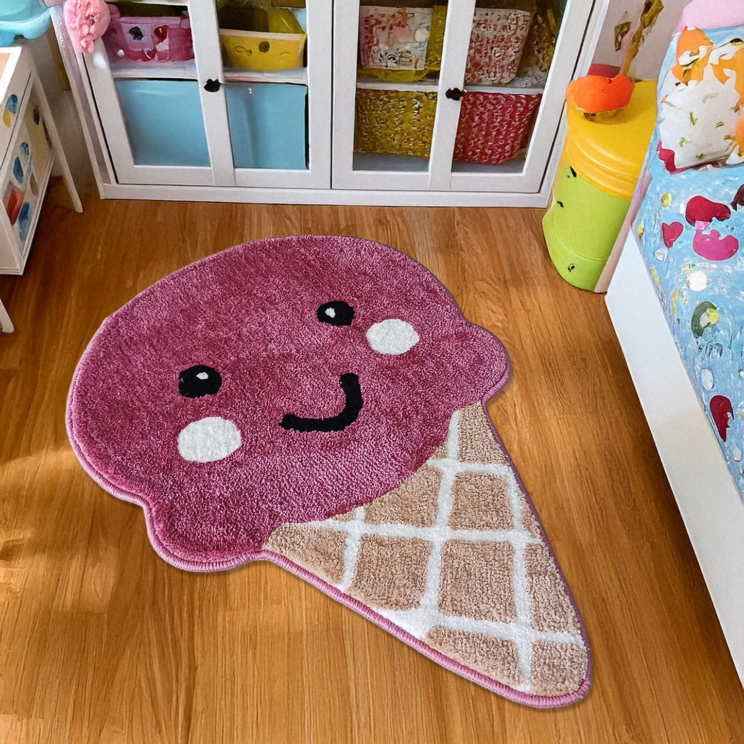 Soft Ice Cream Kids Rug – Buy Washable, Anti-Slip Carpet for Kids Room-60 cm x 90 cm