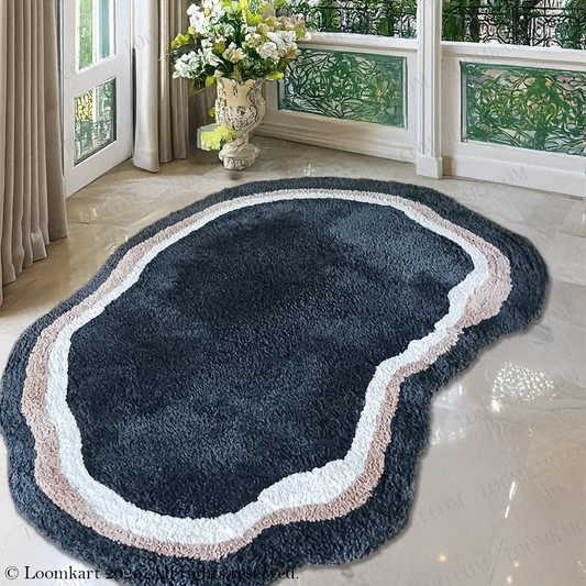 Avioni Home Microfiber Artisan Design Carpet In Multi Color | Soft, Non-Slip, Easy to Clean |120cm x 180cm (Maximum on both sides)