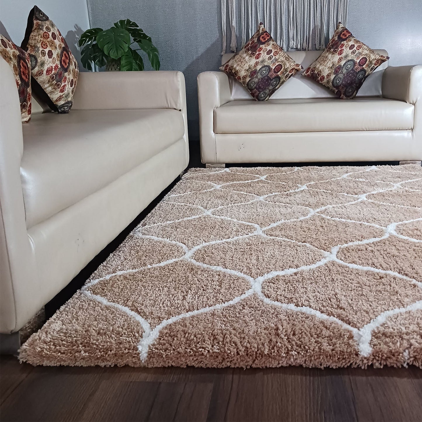Avioni Atlas Collection- Micro Beige Moroccon Design Carpet -Different Sizes