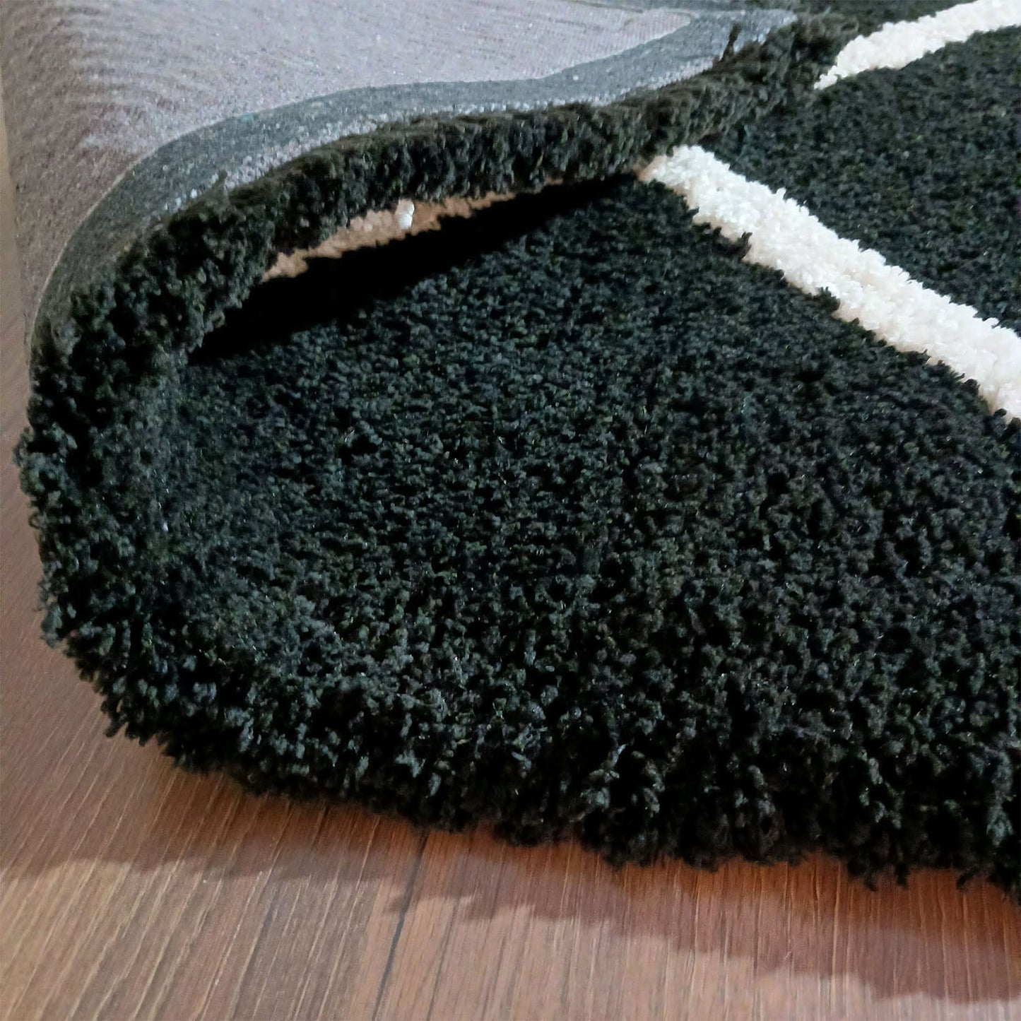 Avioni Home Atlas Collection - Modern Style Carpet In Black and White | Soft, Non-Slip, Easy to Clean