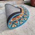 Avioni Home Floor Mats in Beautiful Traditional Lakshmi Padma (Feet) Design | Anti Slip, Durable & Washable | Outdoor & Indoor